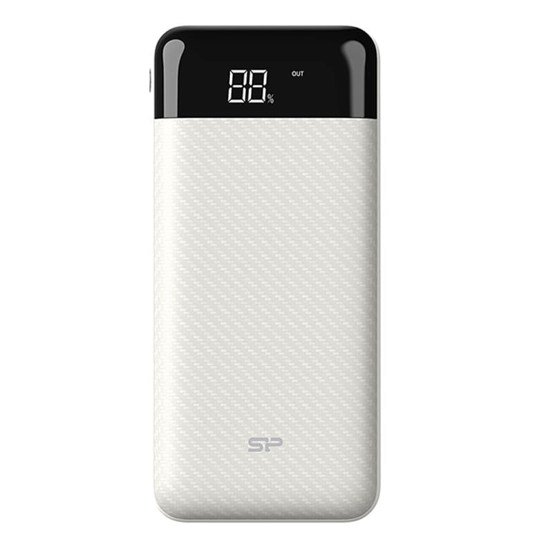 Power Bank SILICON GP28 10000mAh Blanc front view