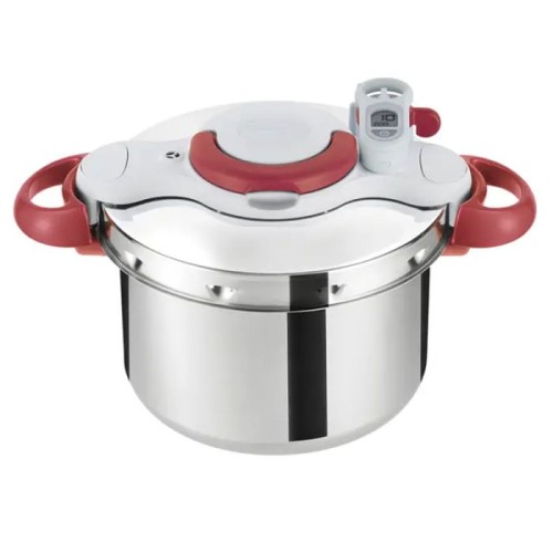 Cocotte Clipso TEFAL Minute Easy 6 Litres Rouge et Blanc