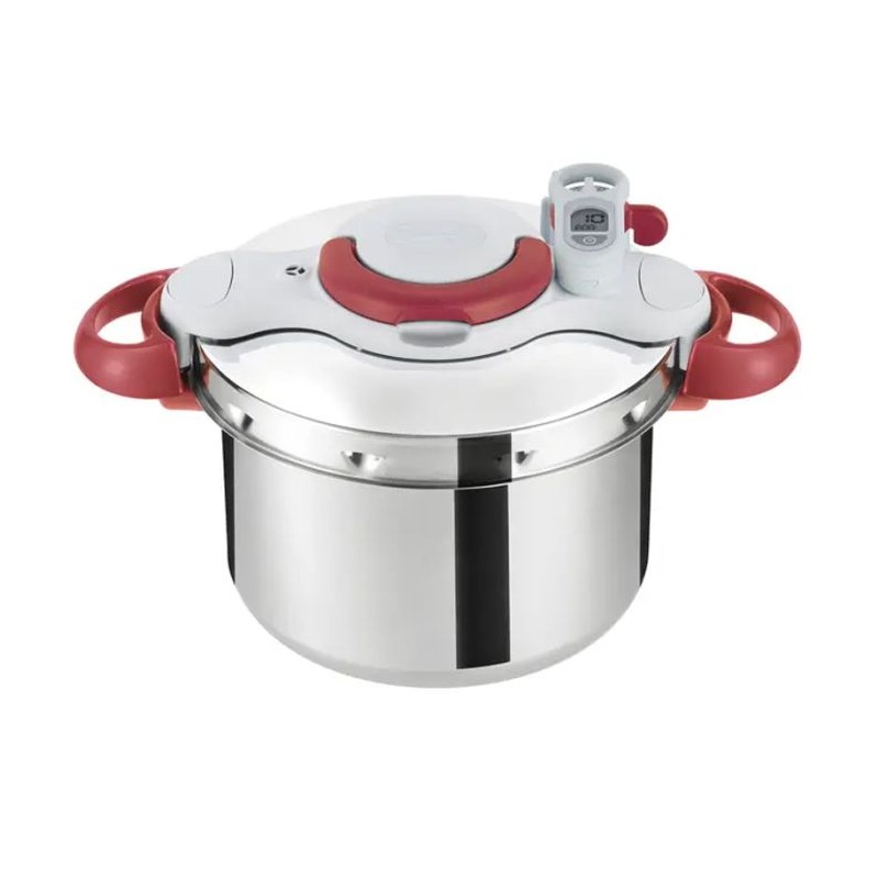 Cocotte Clipso TEFAL Minute Easy 6 Litres Rouge et Blanc