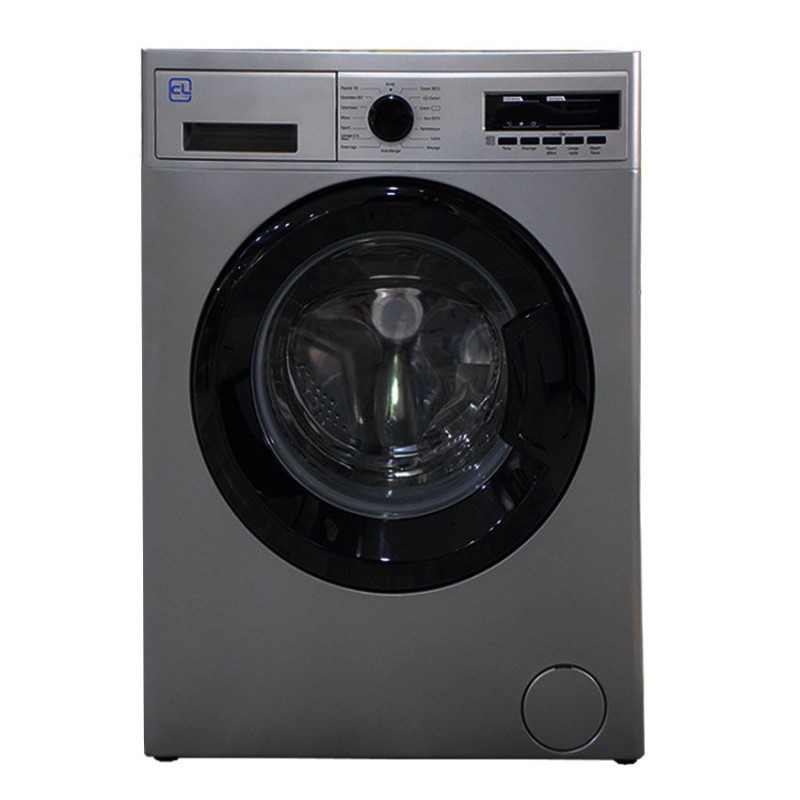 vue frontale Machine à laver CONFORT LINE 8KG 812F4S Silver Hublot 1200 Tours