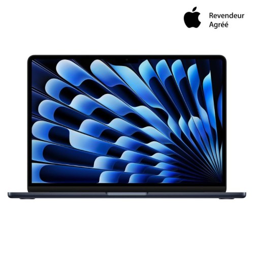 front view Apple MacBook Air M3 13 pouces (2024) 8 Go/256 Go SSD Noir