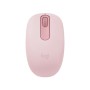 vue frontale Souris LOGITECH Sans Fil Mini M196 Rose