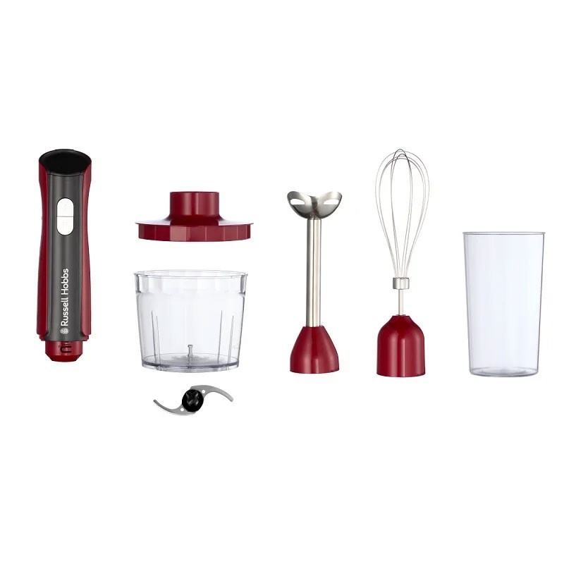 Mixeur Plongeant 3 en 1 Desire Russell Hobbs 500 W 27140-56 Rouge