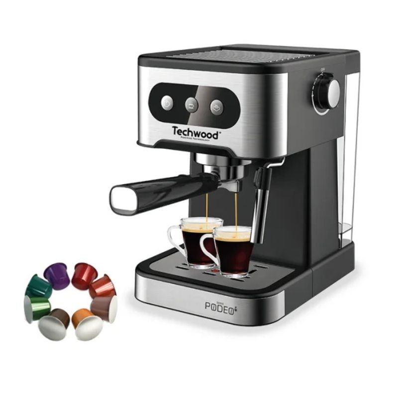 Machine Expresso Techwood TCA-156EXN 1350 W Inox