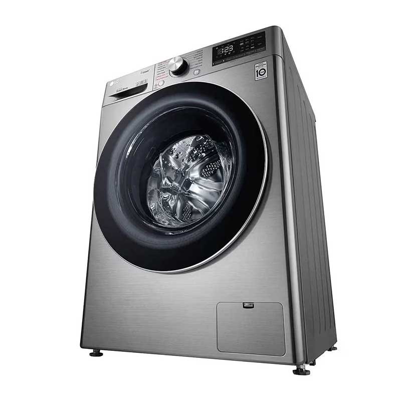 Lave-linge LG F4R5VYG2T 9KG Silver vue de face