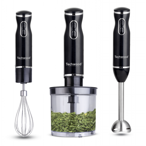Mixeur Plongeant 3 en 1 Techwood TMS-9666 Noir