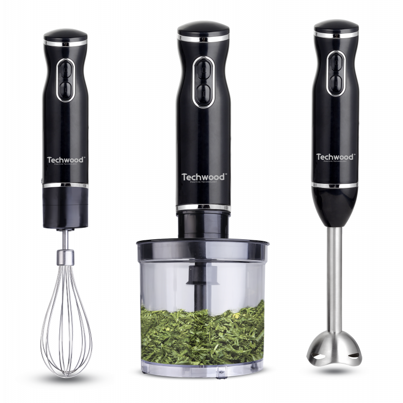 Mixeur Plongeant 3 en 1 Techwood TMS-9666 Noir