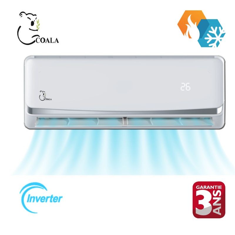 Climatiseur Coala Inverter R410 Chaud & Froid 9000 BTU