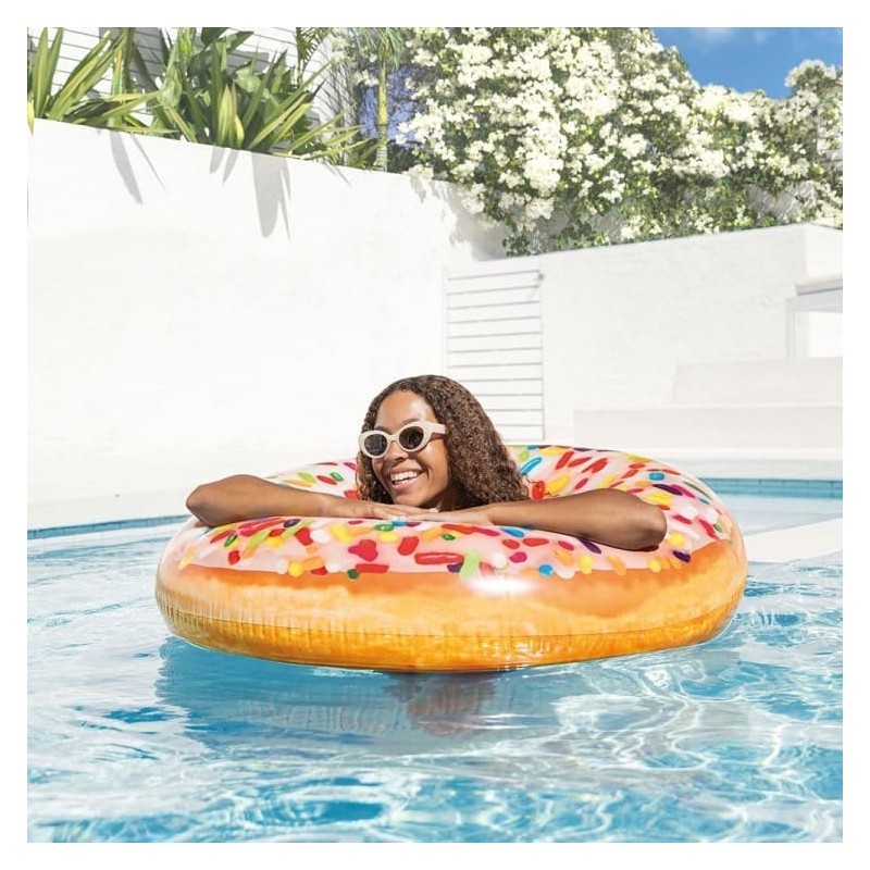 Bouée gonflable Donut sucré INTEX 56263