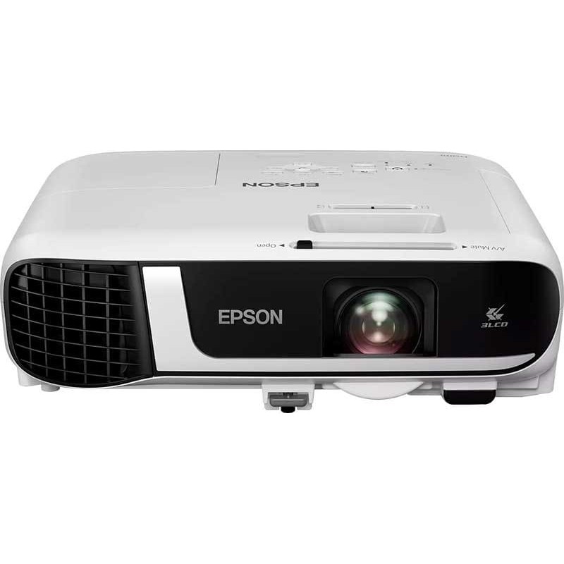 Vidéoprojecteur EPSON EB-FH52 3LCD, Full HD, 4000 lumens et Wi-Fi intégré, vue de face.