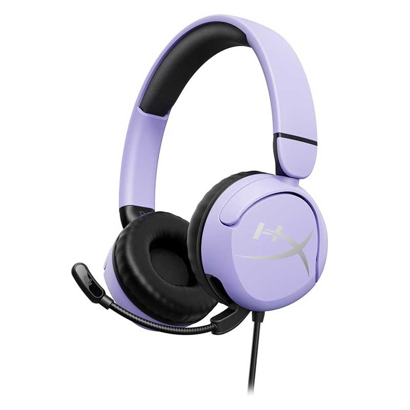 Casque HyperX Cloud Mini Lavande vue de face