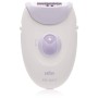 Vue de face de l'Épilateur BRAUN Silk-3 SE3170 - Blanc et Violet