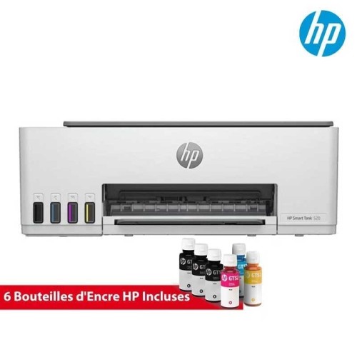 Pack complet HP Smart Tank 520 avec 6 bouteilles d’encre incluses Tunisie
