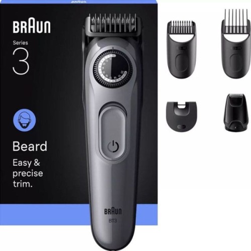 Tondeuse à Barbe Braun 4 En 1 Gris - BT3560