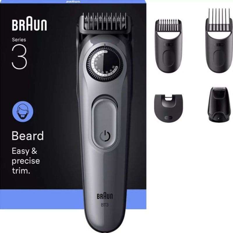 Tondeuse à Barbe Braun 4 En 1 Gris - BT3560