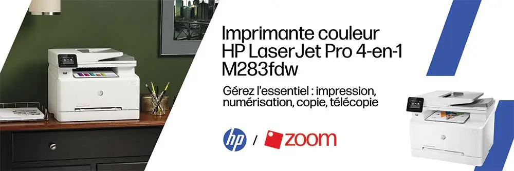 Imprimante multifonction HP Laser 283 - Impression rapide, scanner et copieur Imprimante multifonction HP Laser 283 - Impression rapide, scanner et copieur
